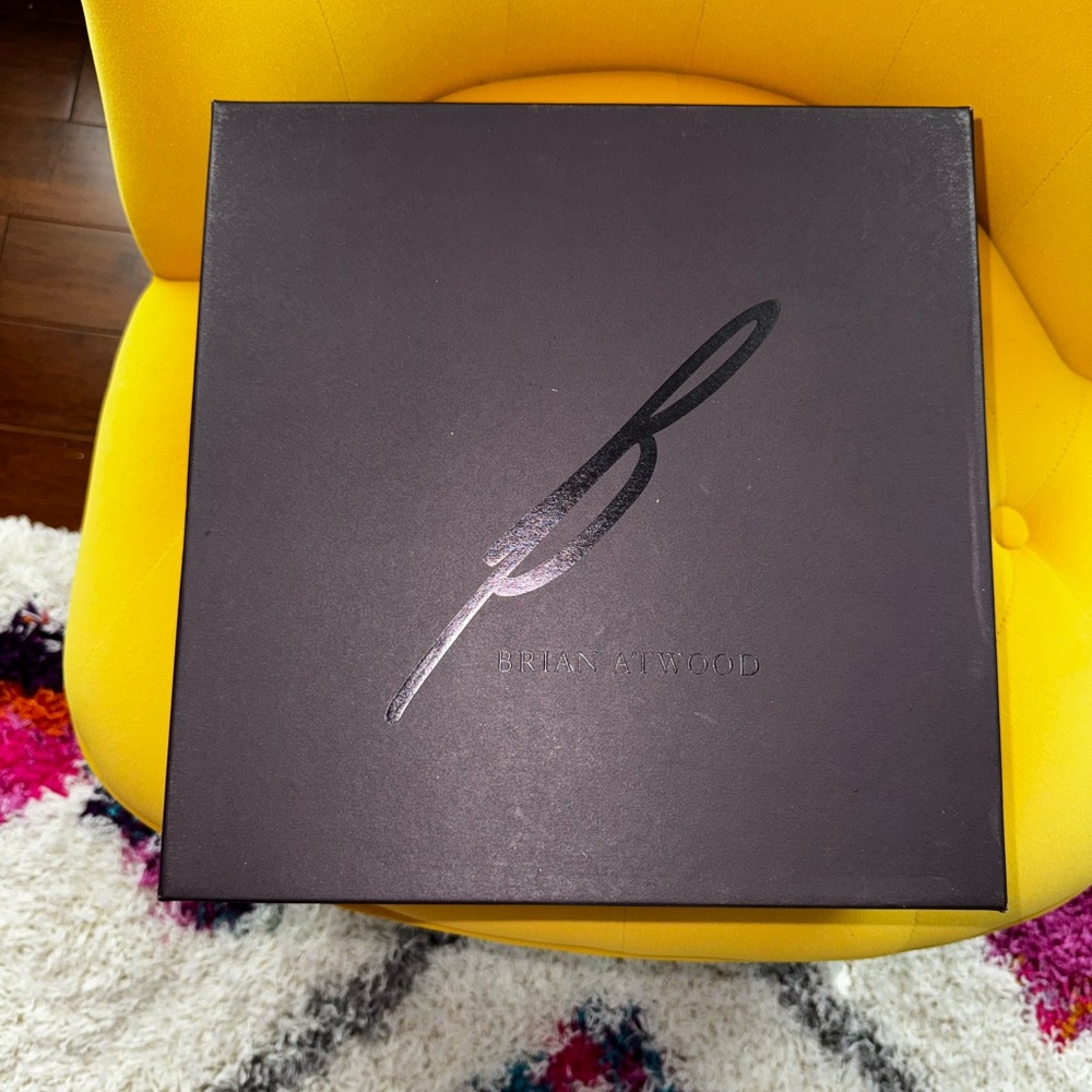 Brian Atwood Charcoal Shoe Box